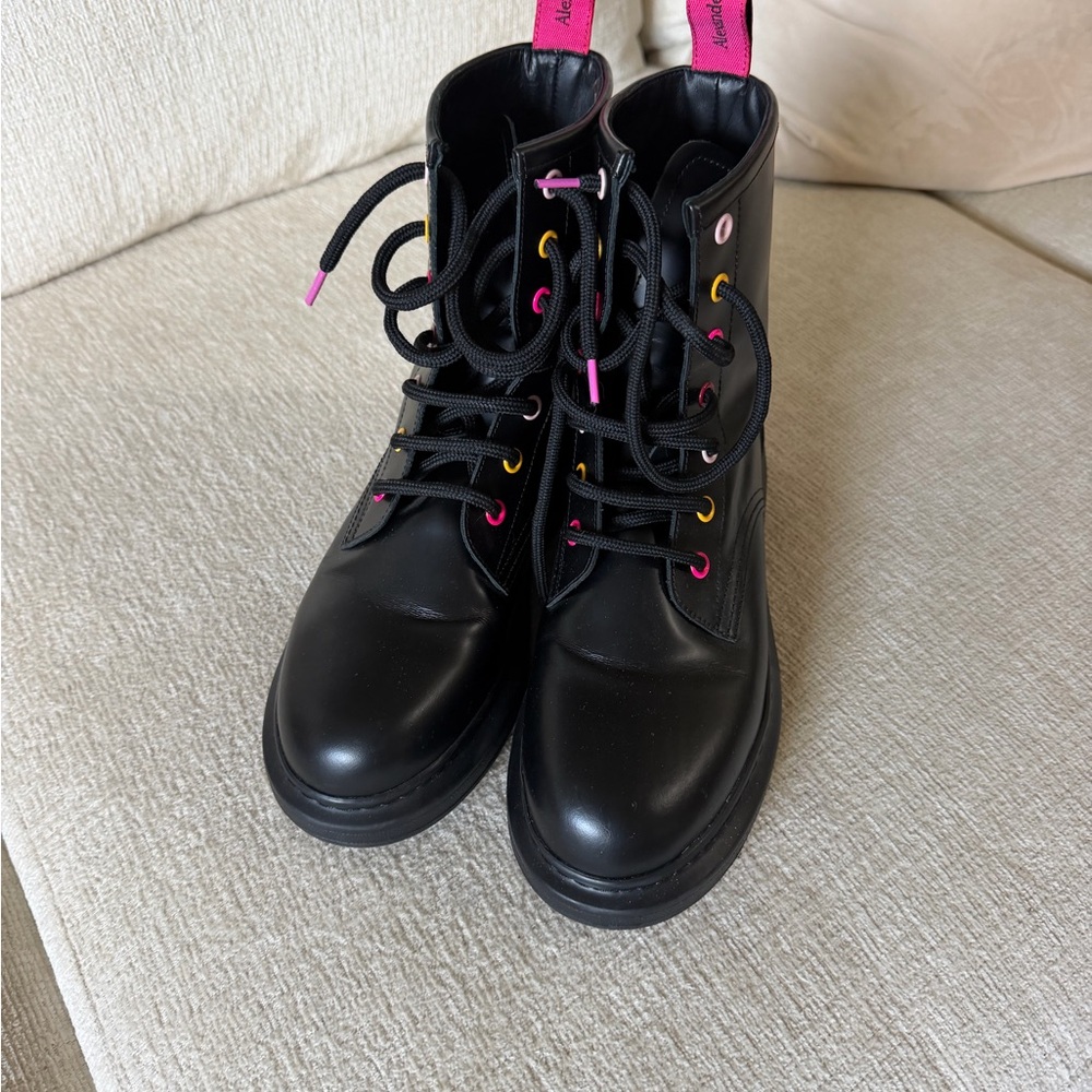 Black Leather Ankle Boots